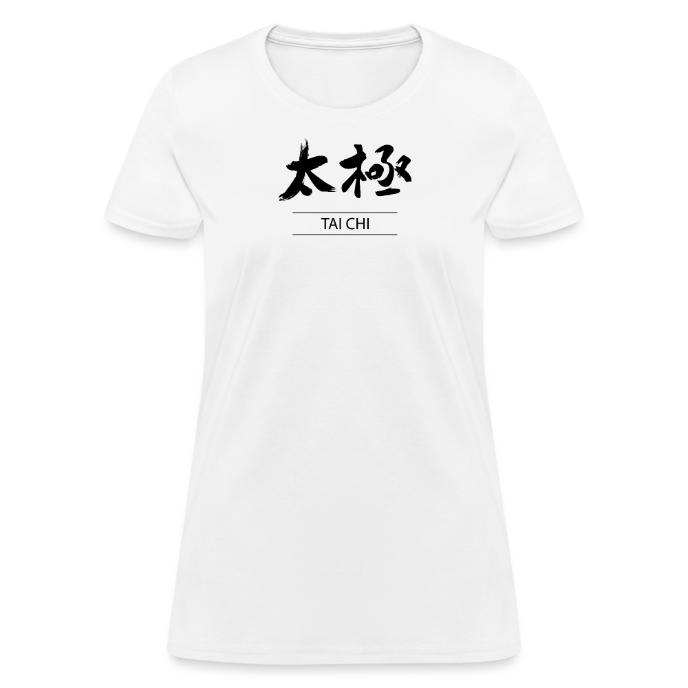 Tai Chi Kanji Women's T-Shirt - white