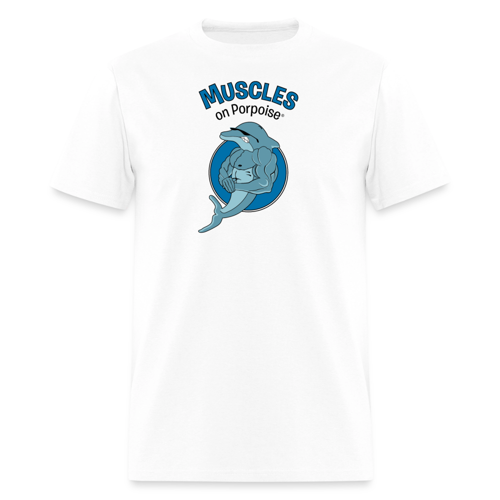 Muscles on Porpoise Men's T-Shirt - white