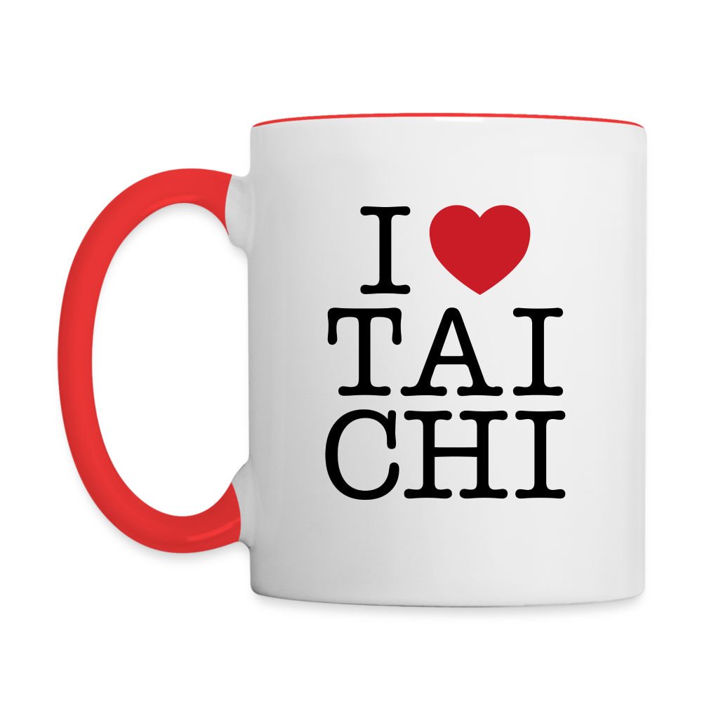 I Love Tai Chi Coffee Mug - white/red