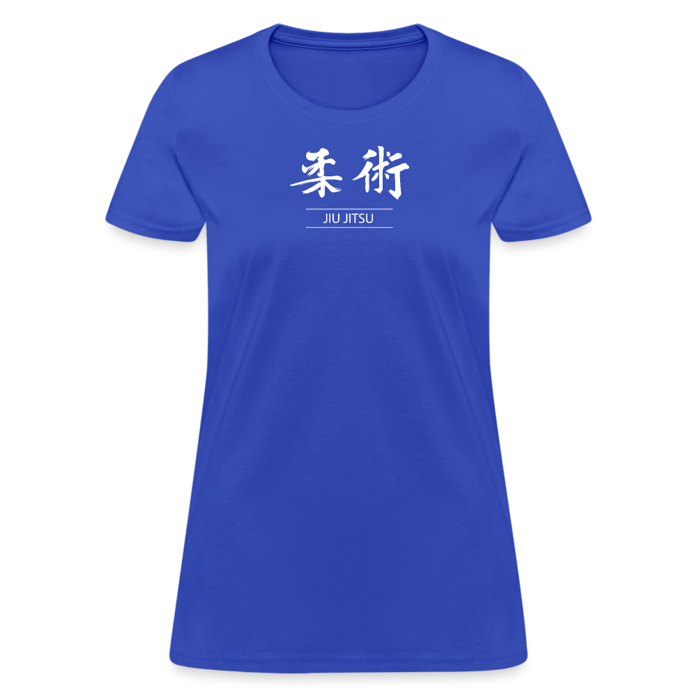 Jiu-Jitsu Kanji Women's T-Shirt - royal blue