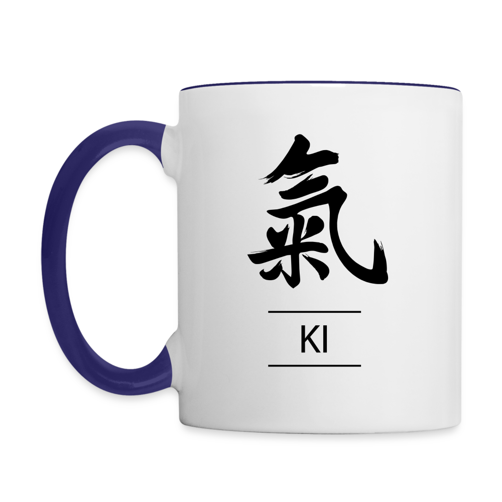 Ki Kanji Coffee Mug - white/cobalt blue