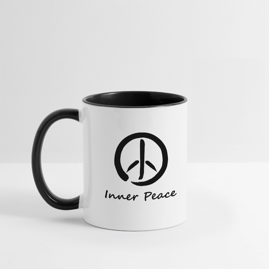 Inner Peace Coffee Mug - white/black