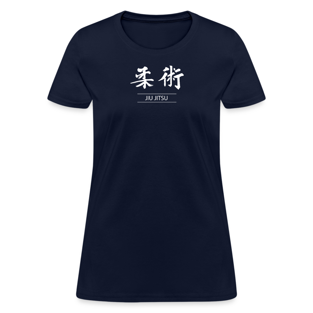 Jiu-Jitsu Kanji Women's T-Shirt - navy