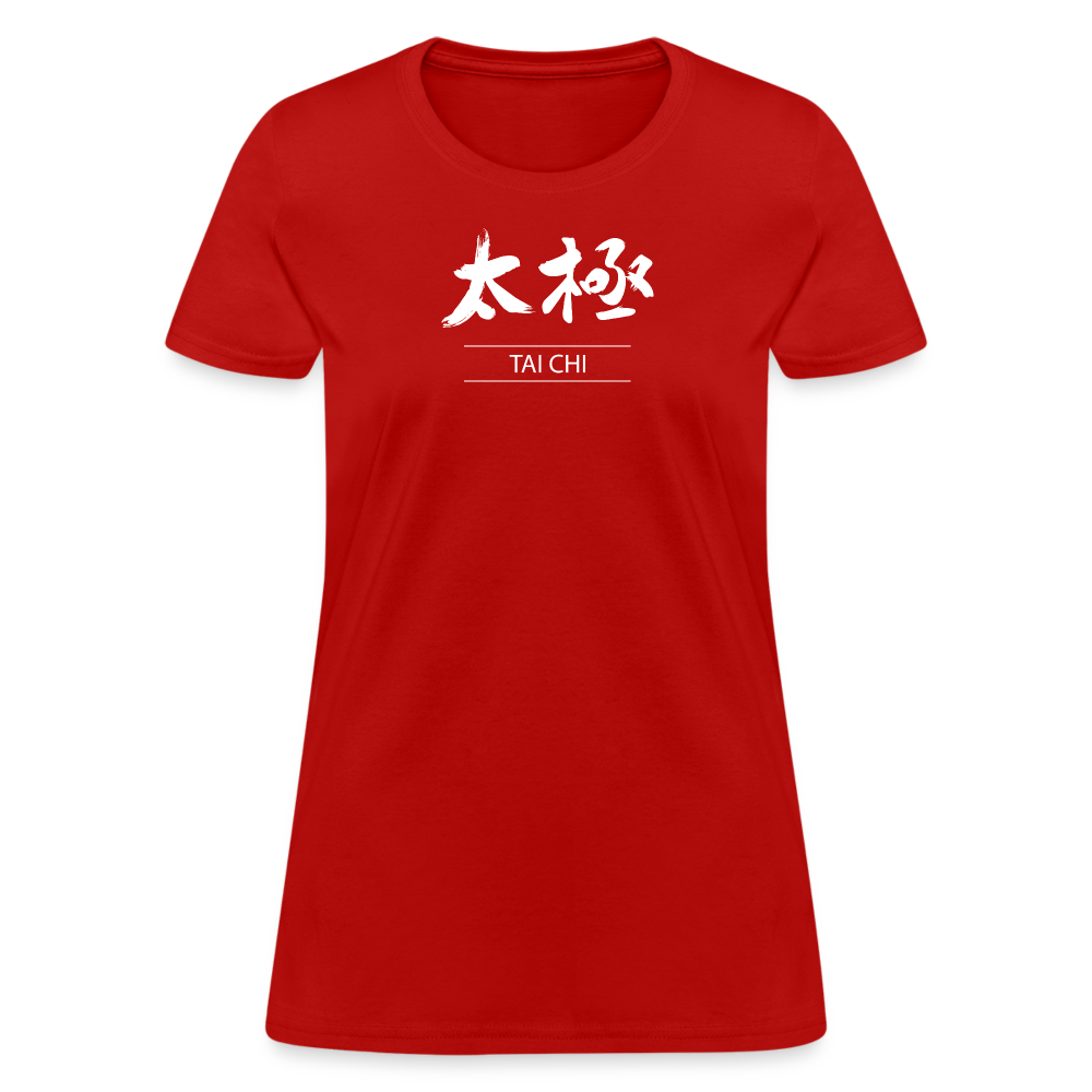 Tai Chi Kanji Women's T-Shirt - red