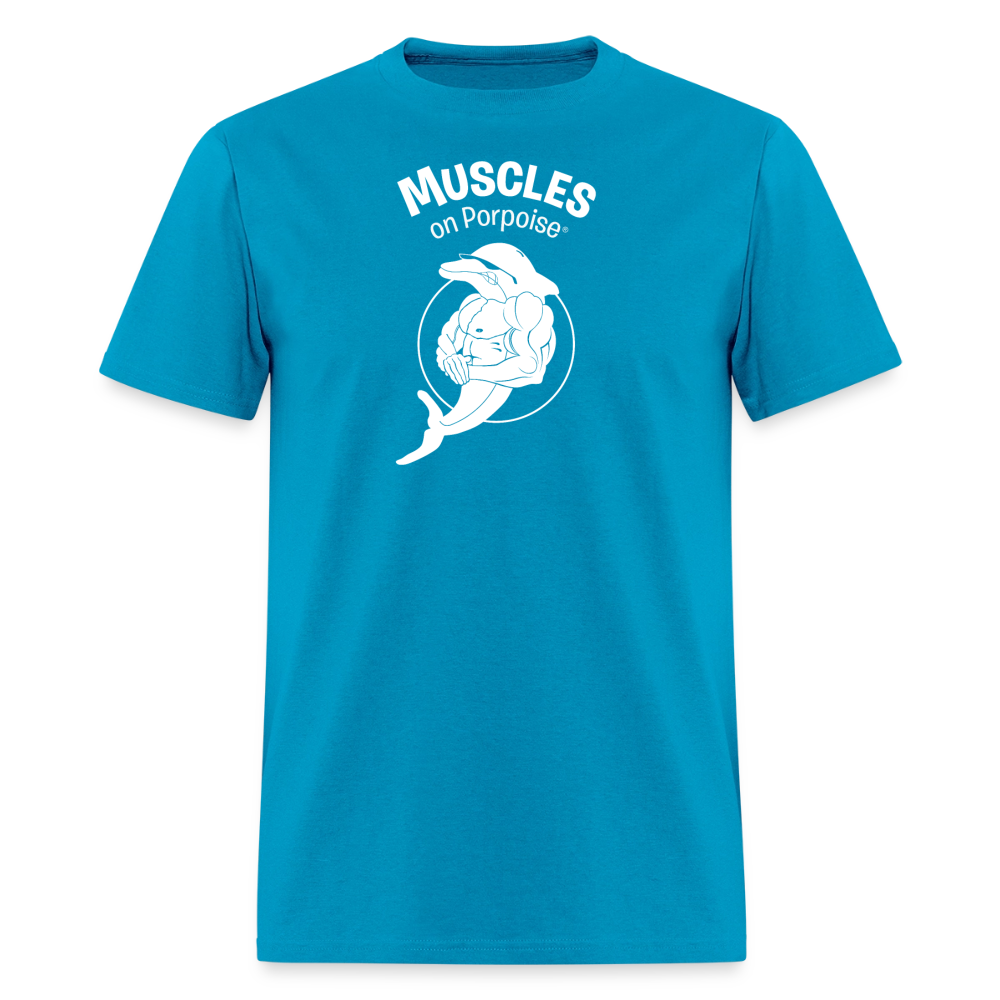 Muscles on Porpoise Men's T-Shirt - turquoise