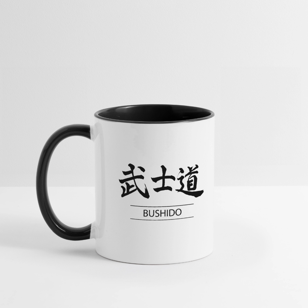 Bushido Kanji Coffee Mug - white/black