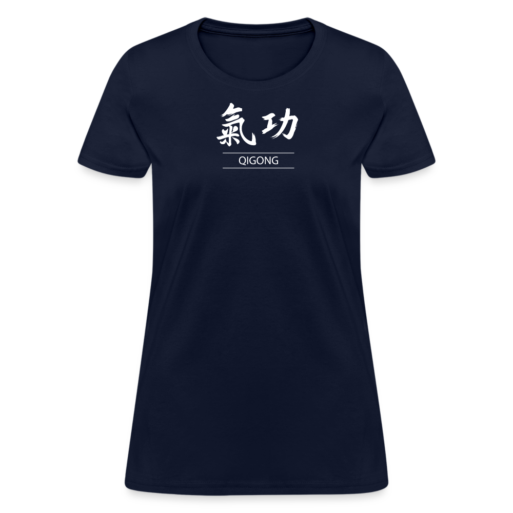 Qigong Kanji Women's T-Shirt - navy