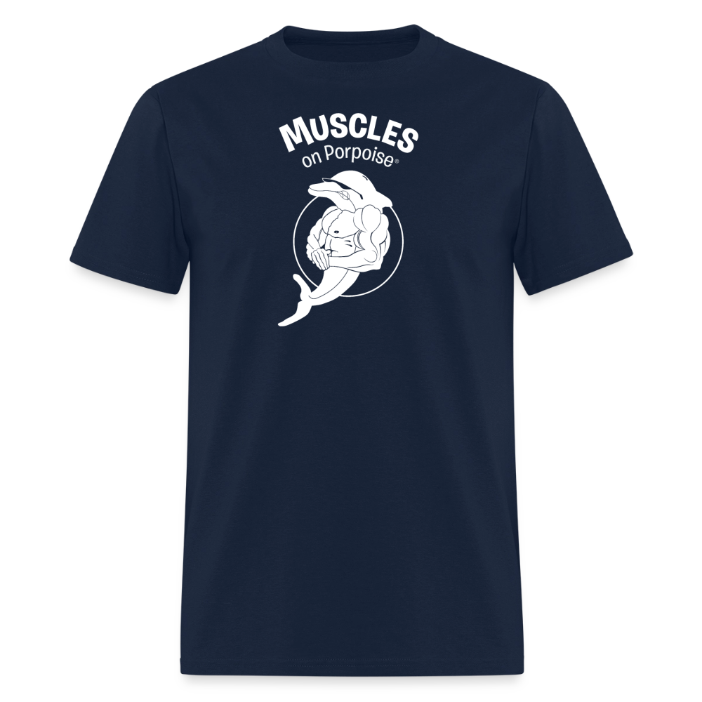 Muscles on Porpoise Men's T-Shirt - navy