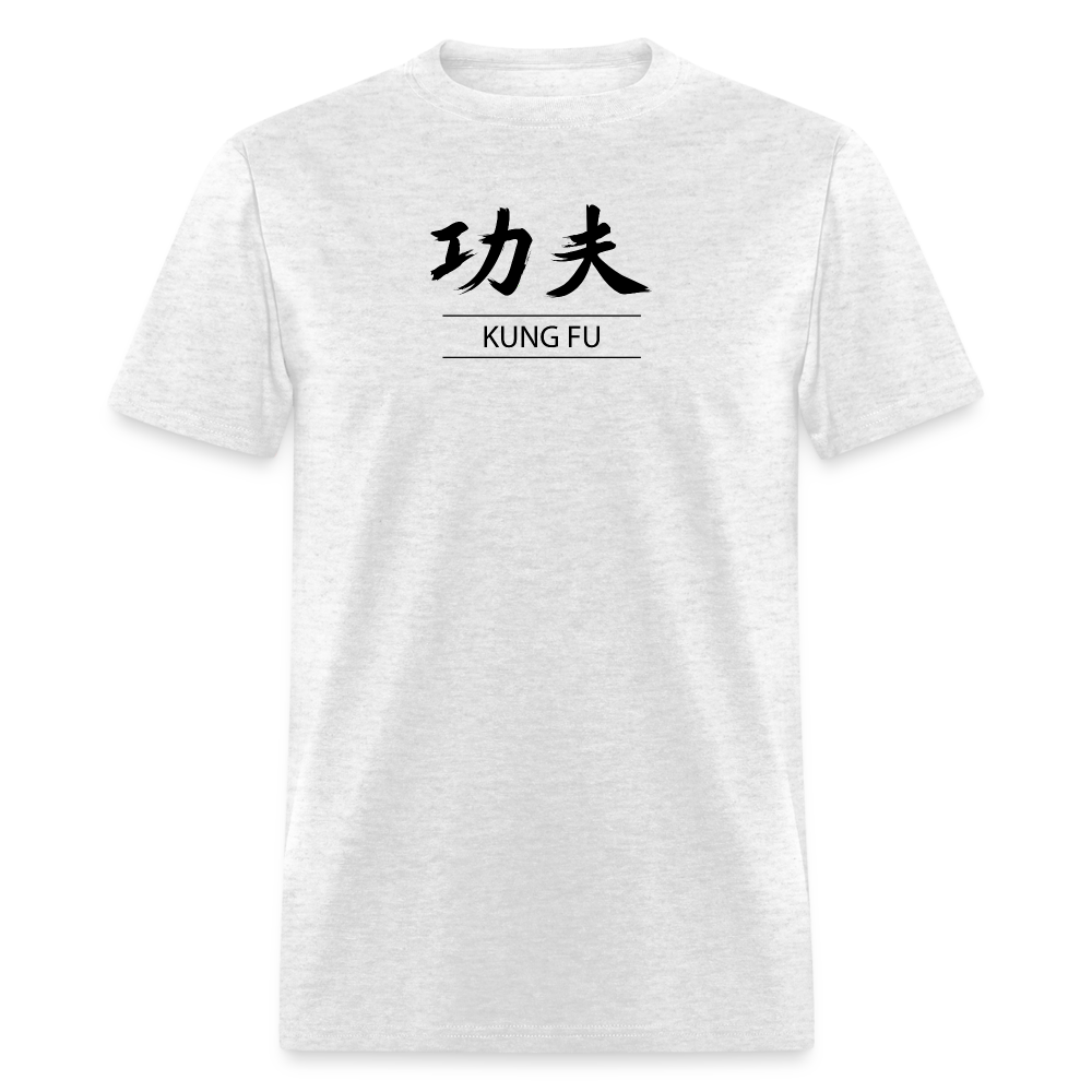 Kung Fu Kanji Men's T-Shirt - light heather gray