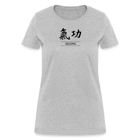 Qigong Kanji Women's T-Shirt - heather gray