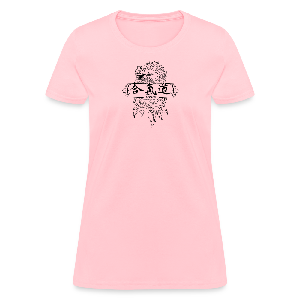 Dragon Aikido Women's T Shirt - pink