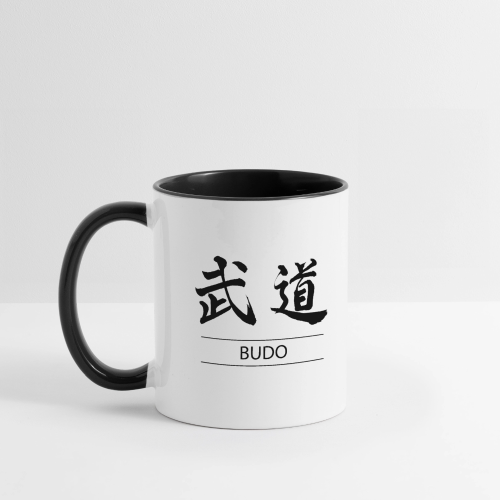 Budo Kanji Coffee Mug - white/black