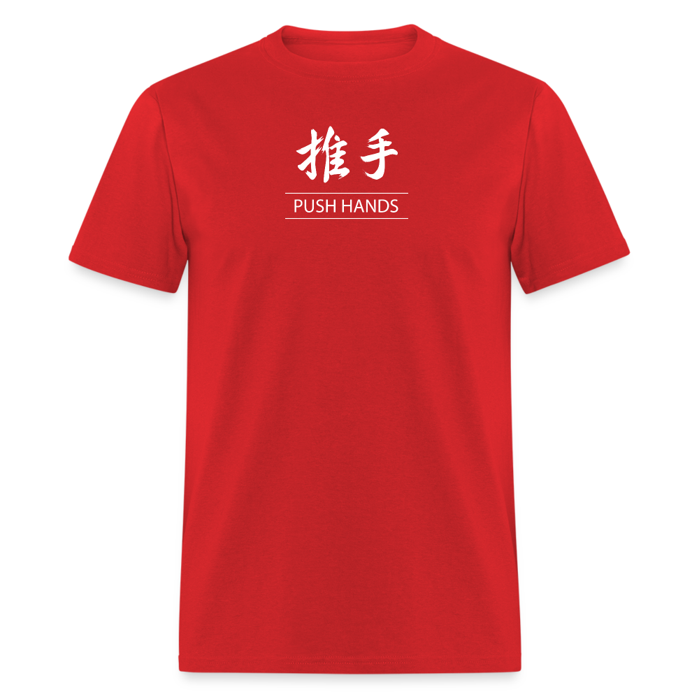 Push Hands Kanji Men's T-Shirt - red