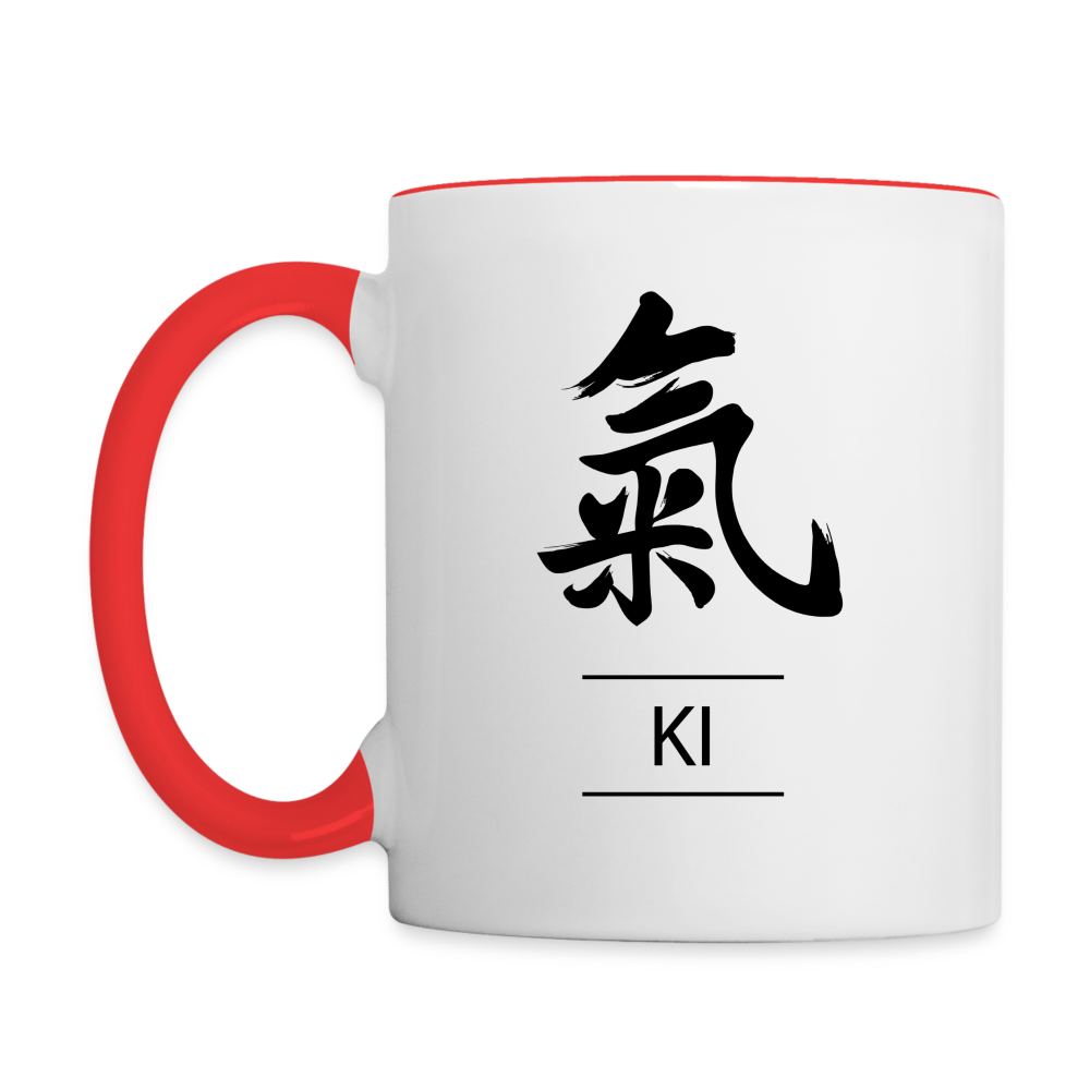 Ki Kanji Coffee Mug - white/red