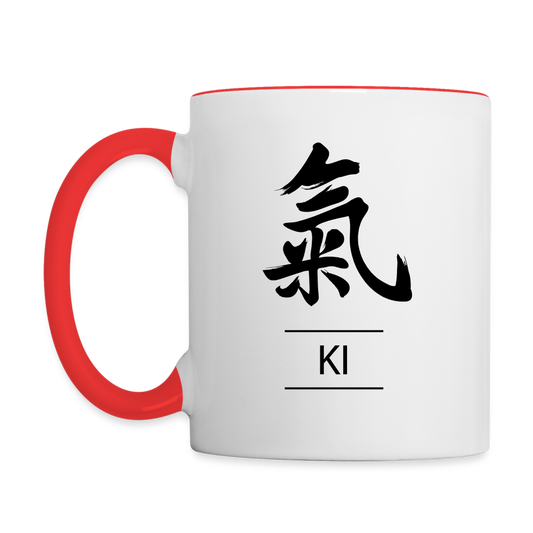 Ki Kanji Coffee Mug - white/red