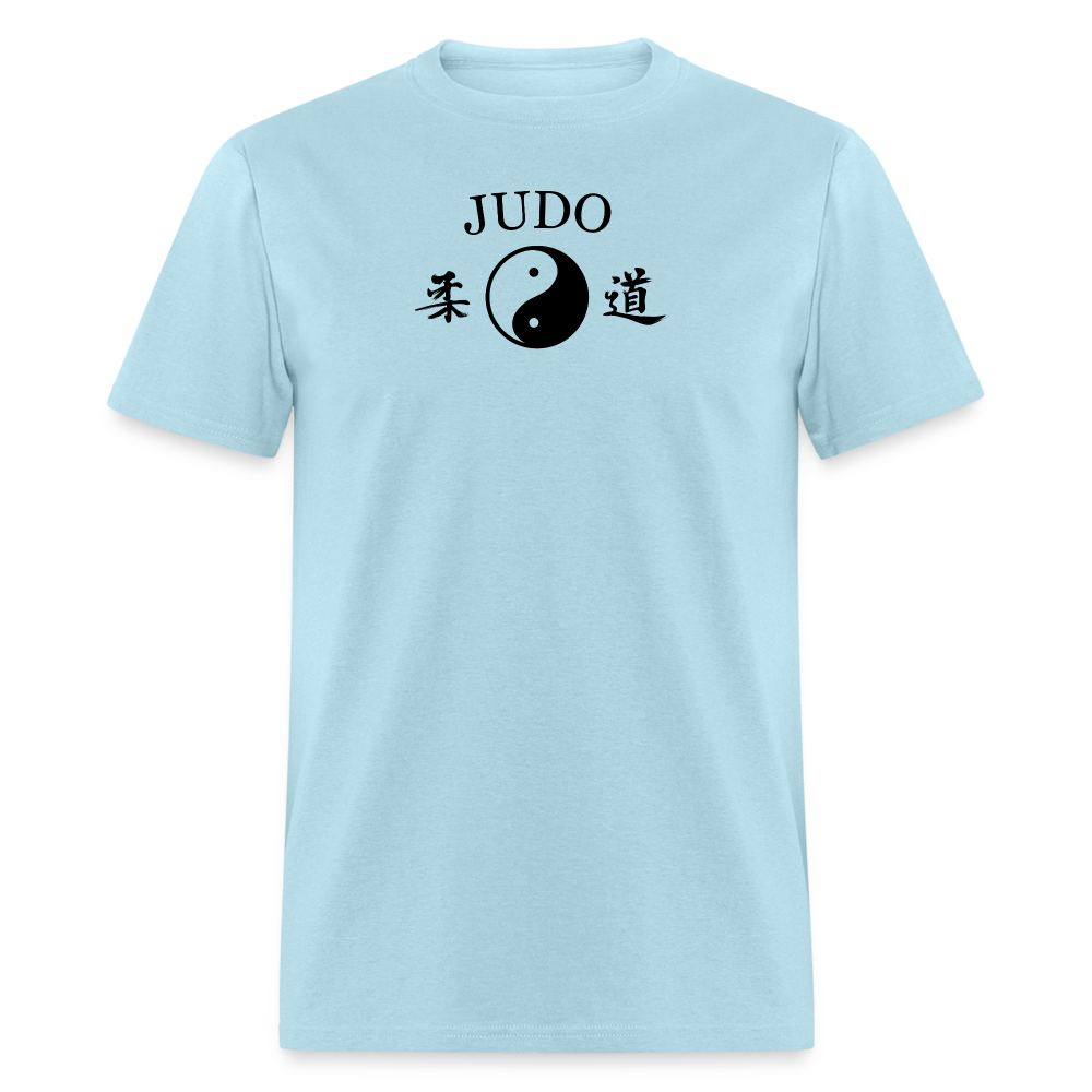 Judo Yin and Yang Kanji Men's T-Shirt - powder blue