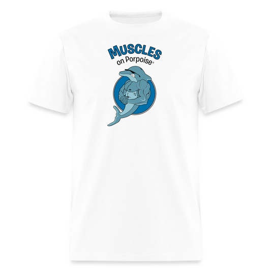 Muscles on Porpoise Men's T-Shirt - white