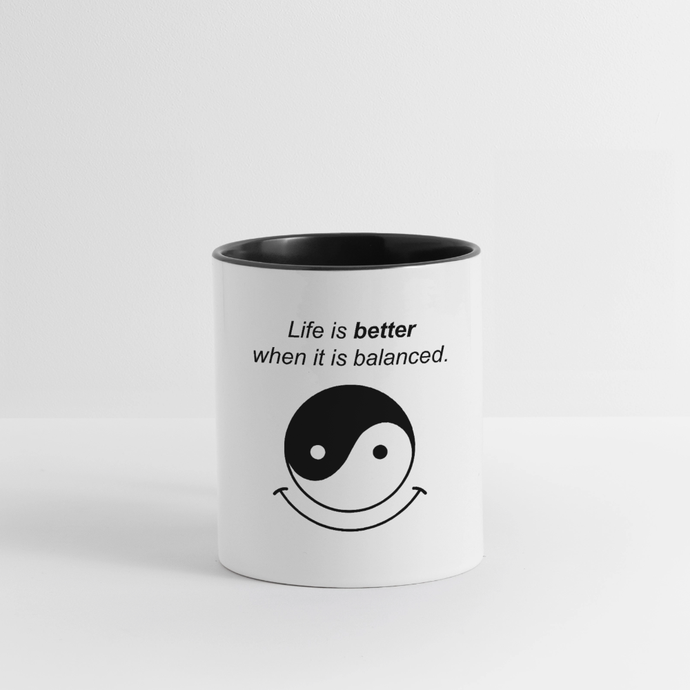 Contrast Coffee Mug - white/black