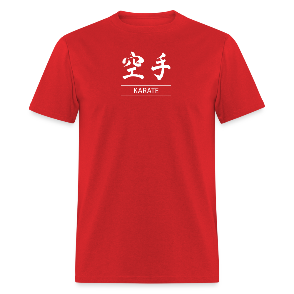 Karate Kanji Men's T-Shirt - red