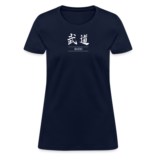 Budo Kanji Women's T-Shirt - navy