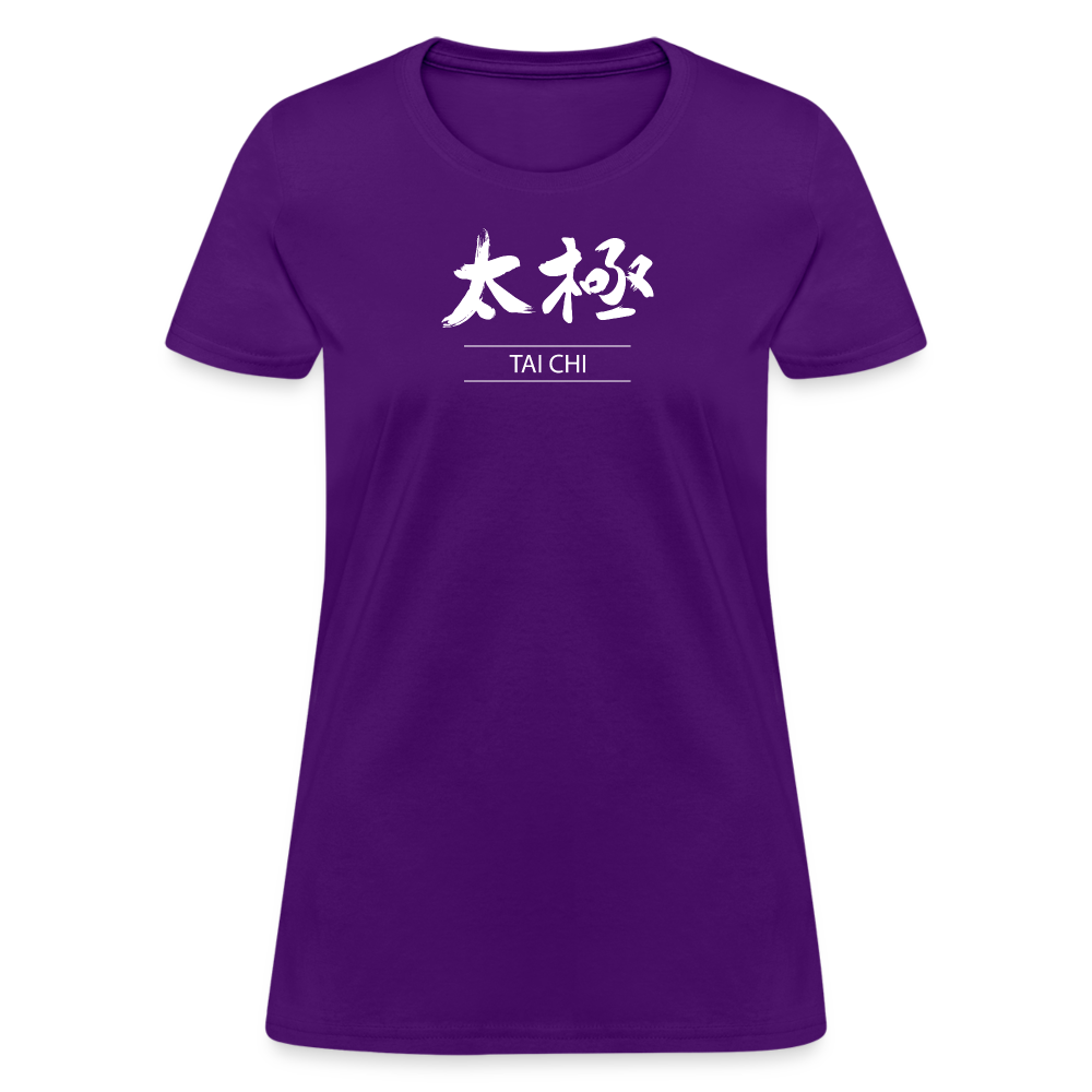 Tai Chi Kanji Women's T-Shirt - purple