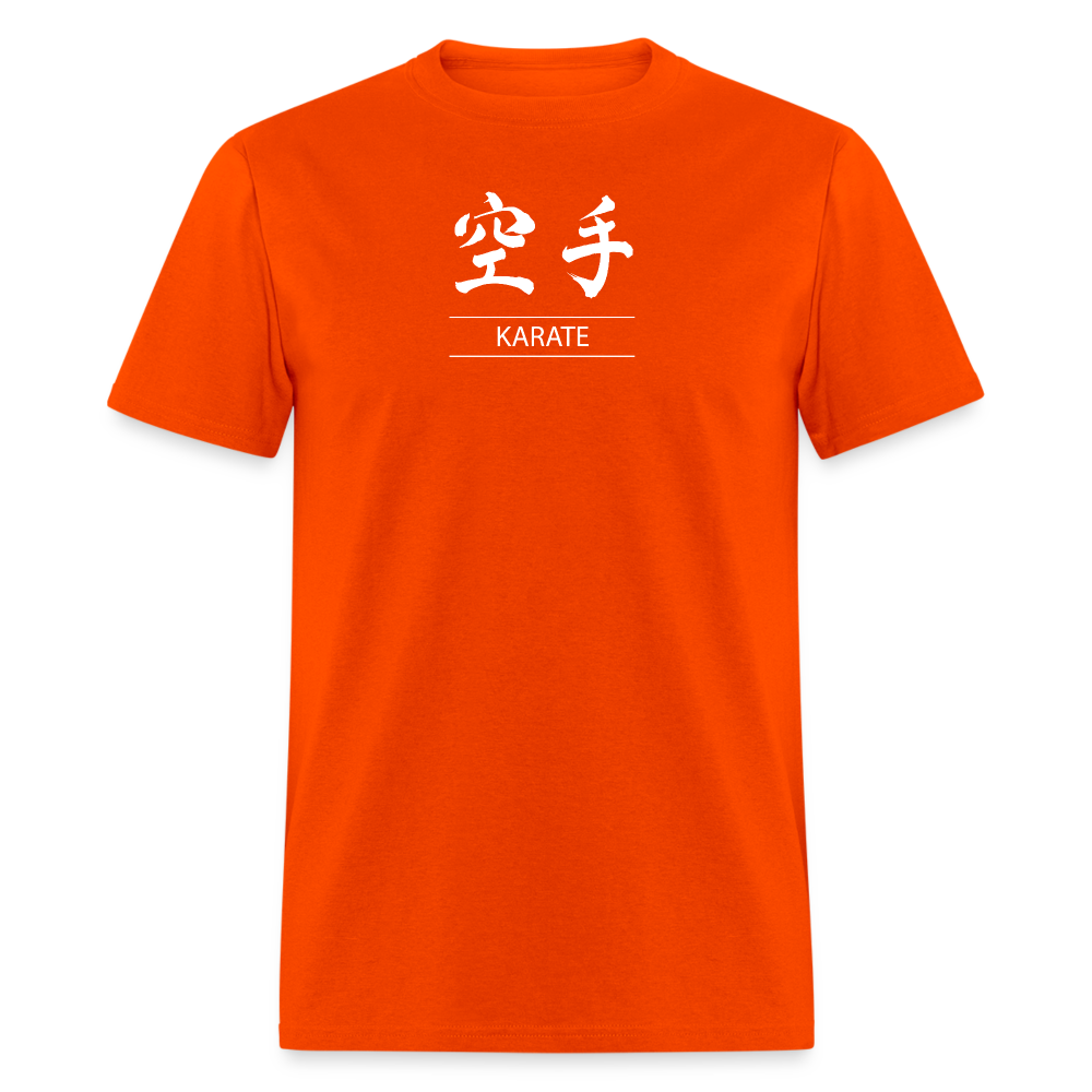 Karate Kanji Men's T-Shirt - orange