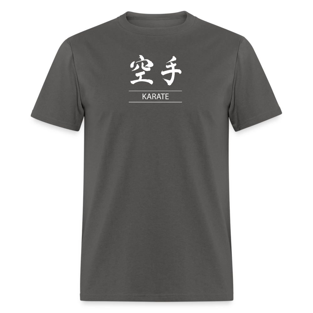 Karate Kanji Men's T-Shirt - charcoal