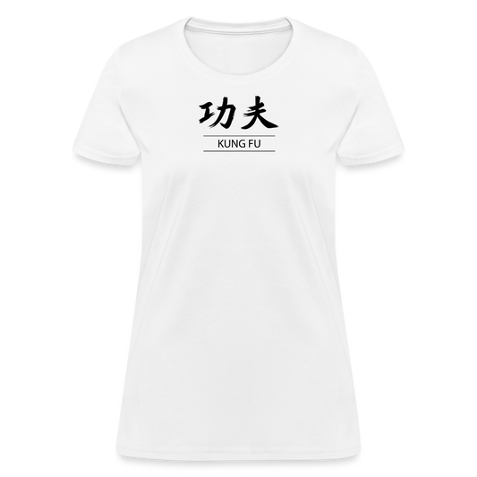 Kung Fu Kanji Women's T-Shirt - white