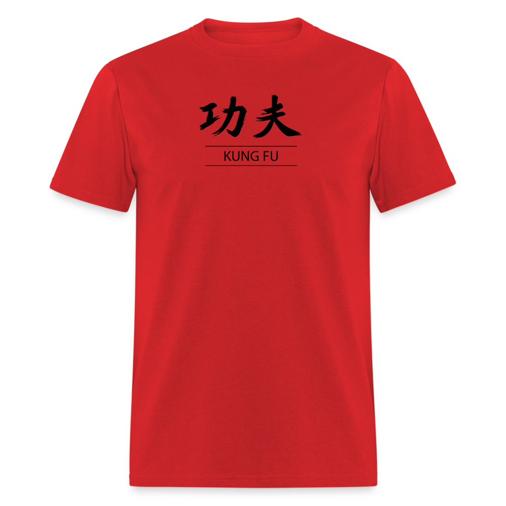 Kung Fu Kanji Men's T-Shirt - red
