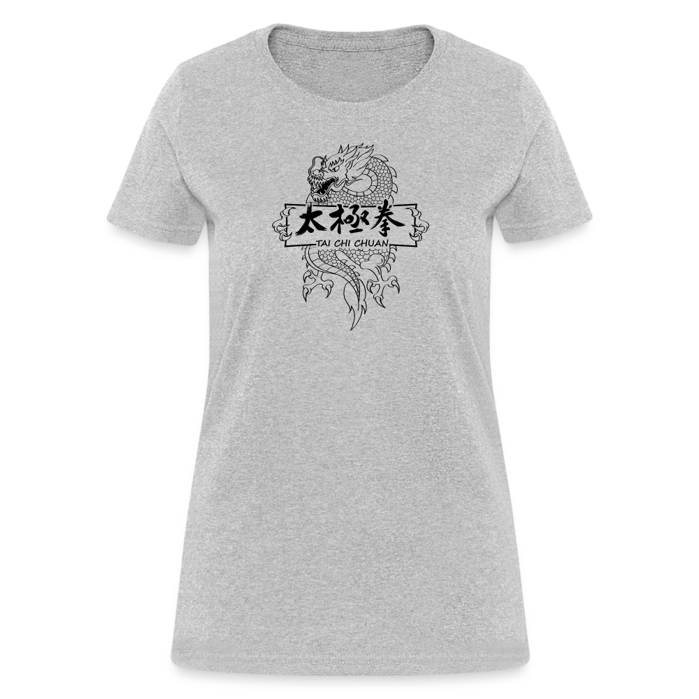 Dragon Tai Chi Women's T-Shirt - heather gray