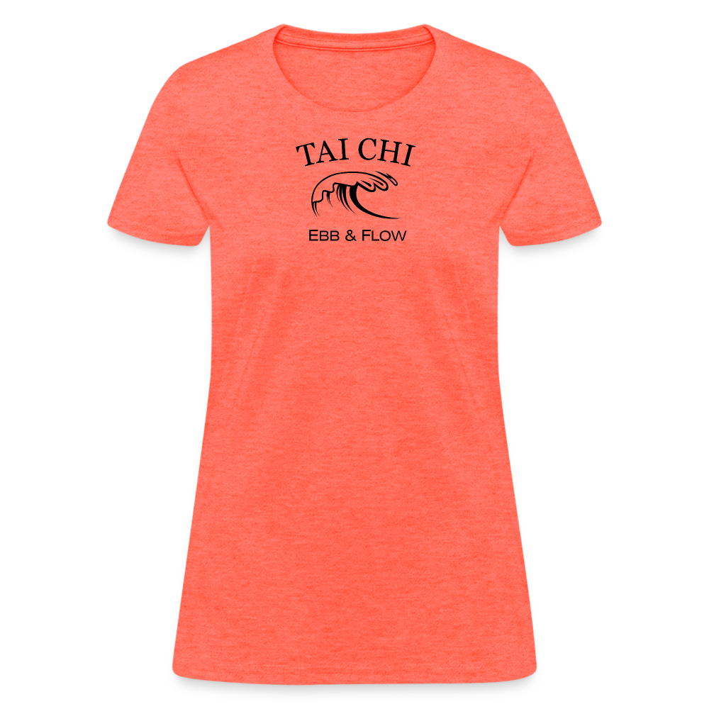 Tai Chi Ebb & Flow Women's T-Shirt - heather coral