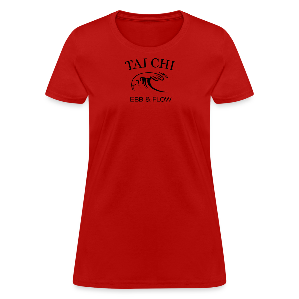 Tai Chi Ebb & Flow Women's T-Shirt - red