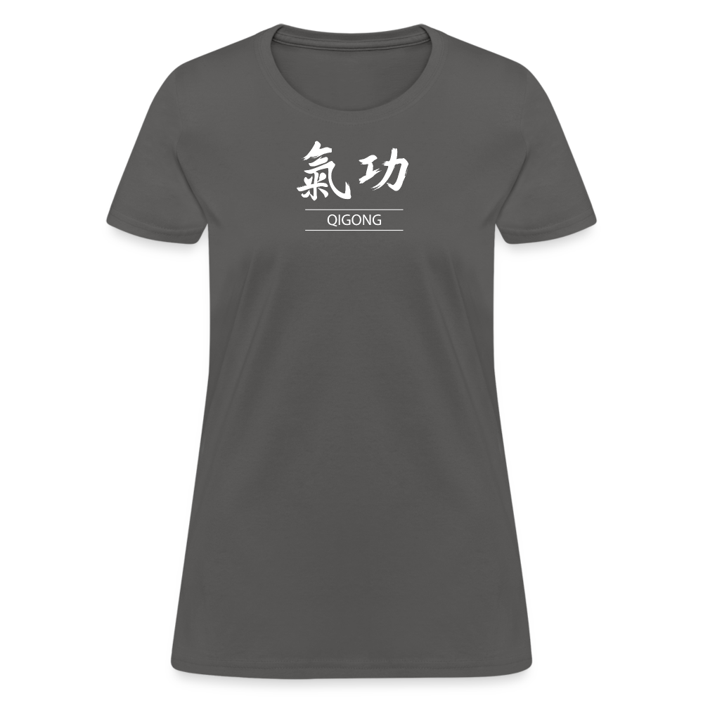 Qigong Kanji Women's T-Shirt - charcoal