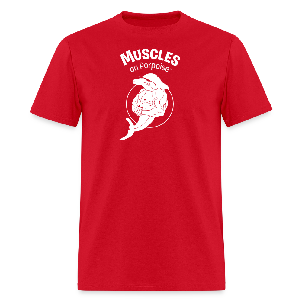 Muscles on Porpoise Men's T-Shirt - red