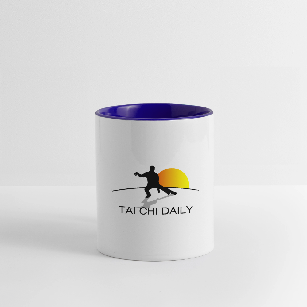 Tai Chi Daily™ Mug - white/cobalt blue
