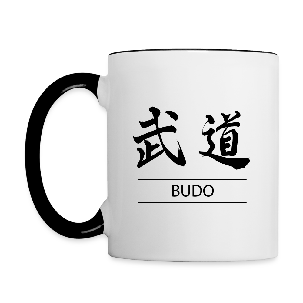 Budo Kanji Coffee Mug - white/black