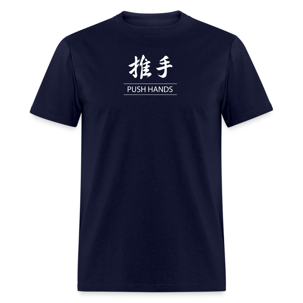 Push Hands Kanji Men's T-Shirt - navy