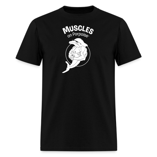 Muscles on Porpoise Men's T-Shirt - black