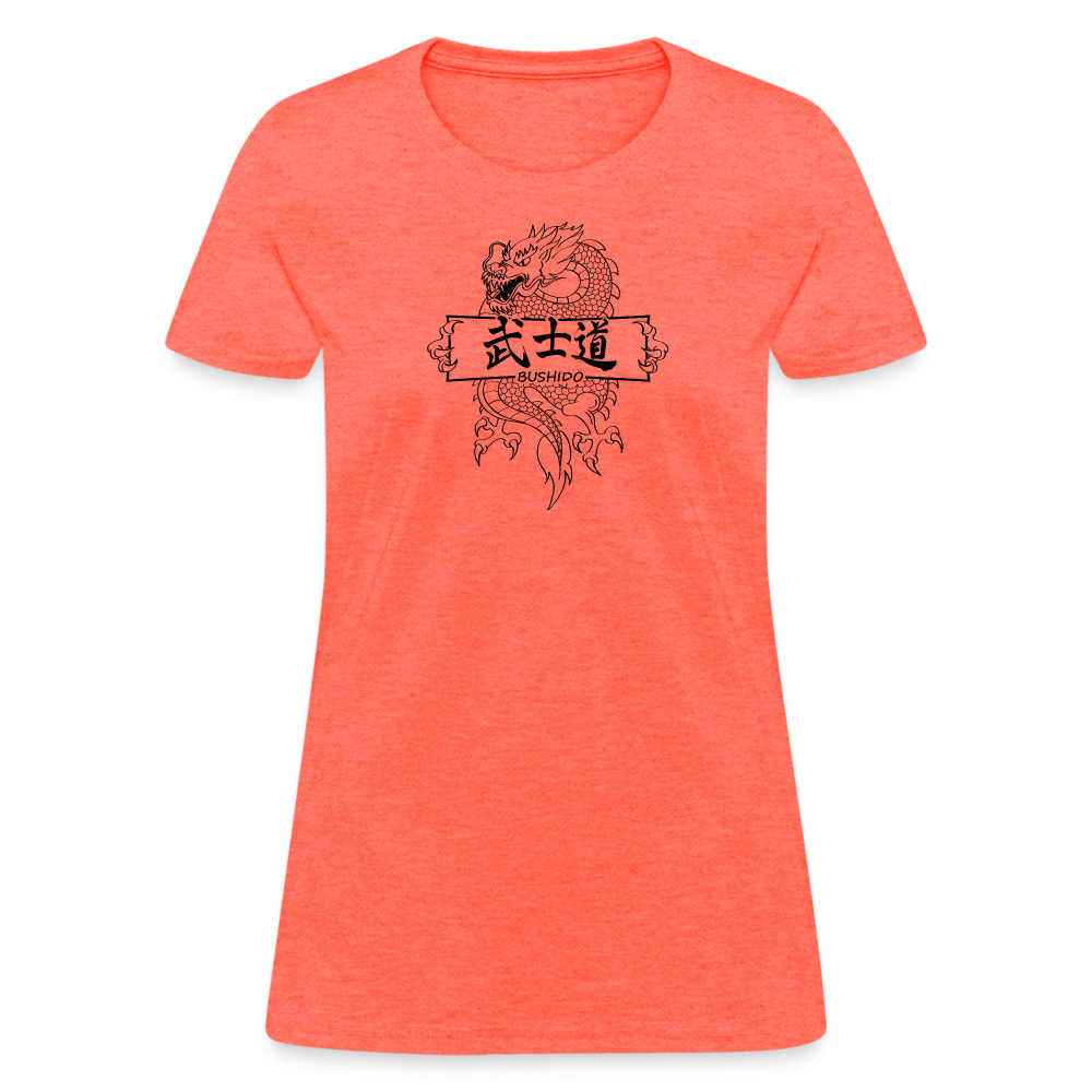 Dragon Bushido Women's T-Shirt - heather coral