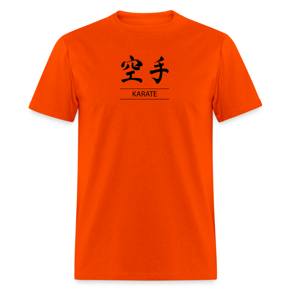 Karate Kanji Men's T-Shirt - orange