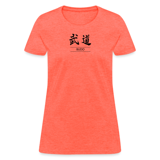 Budo Kanji Women's T-Shirt - heather coral