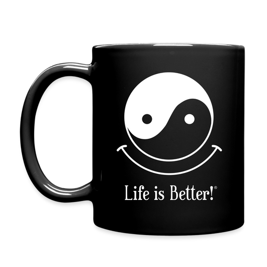 Yin and Yang Life is Better!® Mug - black