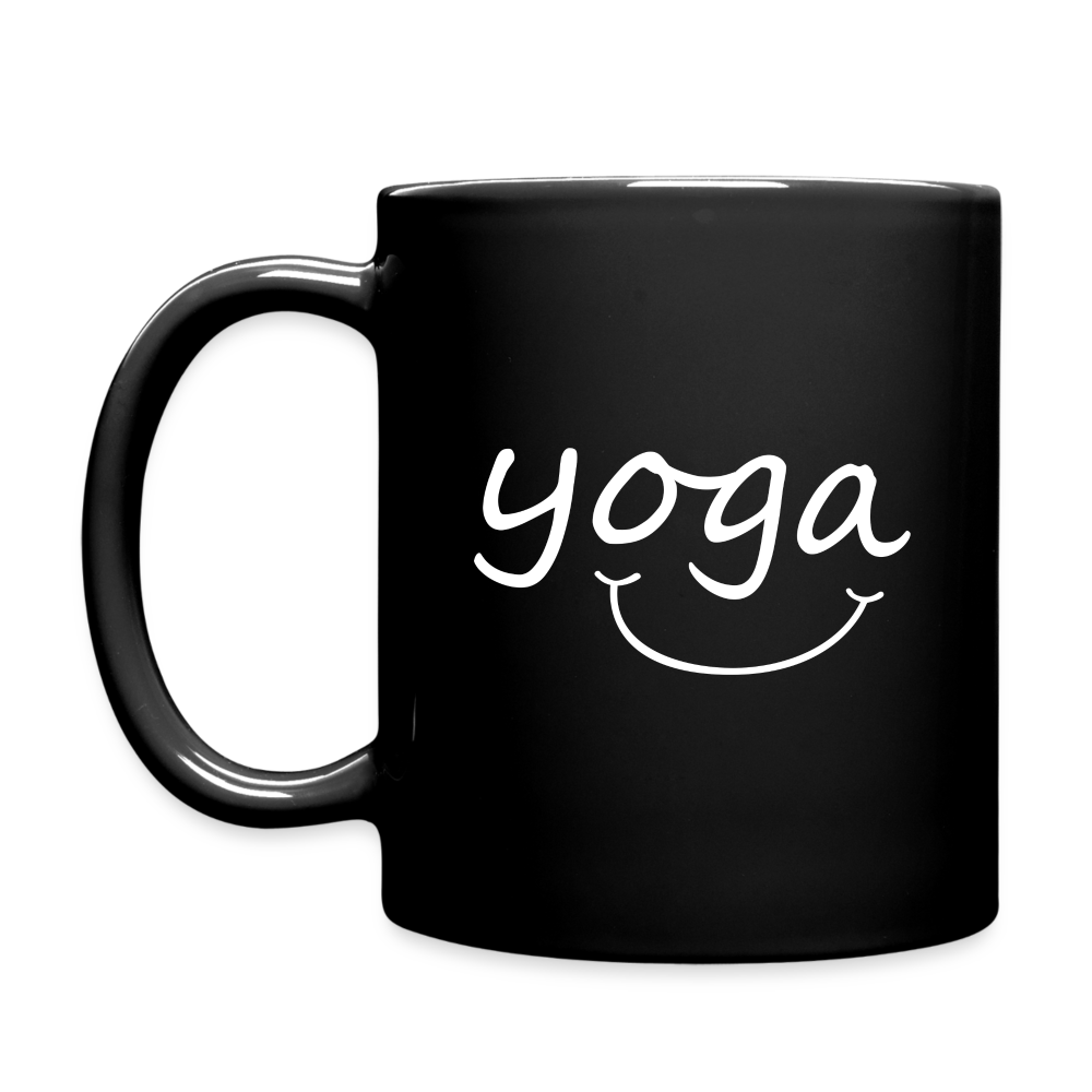 Yoga with a Smile Mug - black