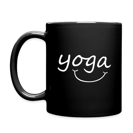Yoga with a Smile Mug - black